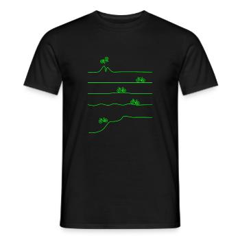 Vélo Descente VTT Stunt - T-shirt homme - noir - Devant - AI Model Male 178 light (178cm)