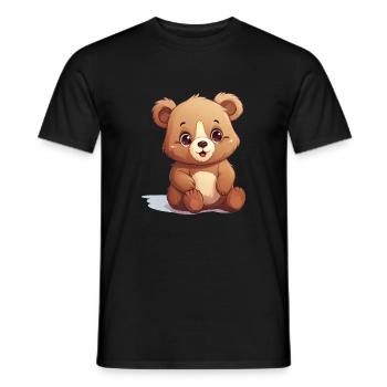 Ourson - T-shirt homme - noir - Devant - AI Model Male 178 light (178cm)