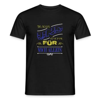 Egalite Wine Spritzer Dog Breed Wine Lover - Men's T-Shirt - black - Front - AI Model Male 178 light (178cm)