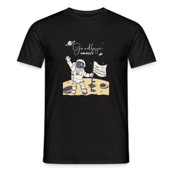 Lustige Sprüche - Astronaut - Goodbye suckers - Männer T-Shirt - Schwarz - Vorne - AI Model Male 178 light (178cm)