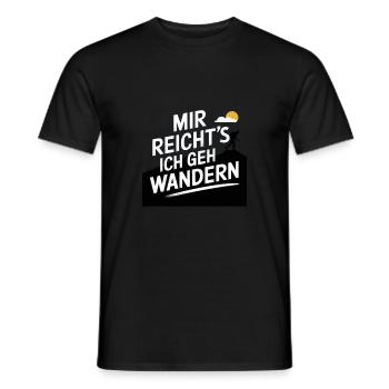 Mir reicht´s ich geh wandern! - Männer T-Shirt - Schwarz - Vorne - AI Model Male 178 light (178cm)
