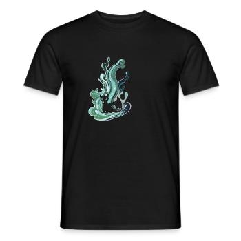 Drache Wesen Magie - Männer T-Shirt - Schwarz - Vorne - AI Model Male 178 light (178cm)