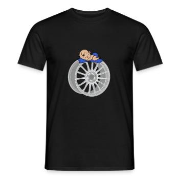 Bébé - T-shirt homme - noir - Devant - AI Model Male 178 light (178cm)