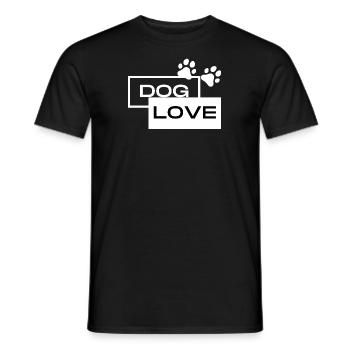 Dog Love - Design for dog lovers - Men's T-Shirt - black - Front - AI Model Male 178 light (178cm)