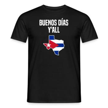 Kubanisch-texanisches Design für Einwanderer - Männer T-Shirt - Schwarz - Vorne - AI Model Male 178 light (178cm)