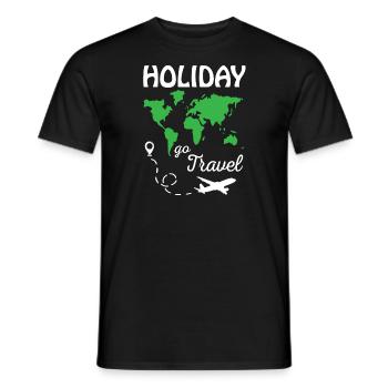 Holiday Go Travel - Men's T-Shirt - black - Front - AI Model Male 178 light (178cm)
