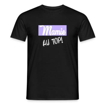 GRANNY. MOTHER'S DAY - Men's T-Shirt - black - Front - AI Model Male 178 light (178cm)