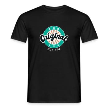 July 1992 - 30th birthday gift. Awesome. - Men's T-Shirt - black - Front - AI Model Male 178 light (178cm)