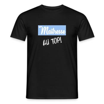 THANK YOU. MISTRESS - Men's T-Shirt - black - Front - AI Model Male 178 light (178cm)