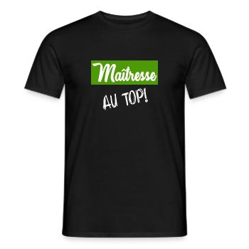 GELIEBTE. VIELEN DANK. DANKE, HERRIN - Männer T-Shirt - Schwarz - Vorne - AI Model Male 178 light (178cm)