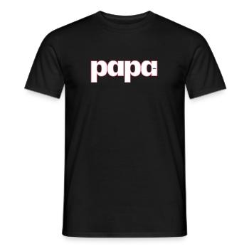 DAD - Men's T-Shirt - black - Front - AI Model Male 178 light (178cm)