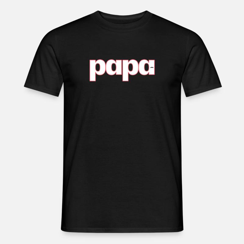 PAPA - Männer T-Shirt - Schwarz