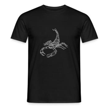Scorpio horoscope star sign geometry - Men's T-Shirt - black - Front - AI Model Male 178 light (178cm)