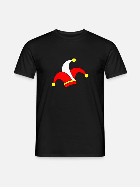 Karnevalshut - Männer T-Shirt - Schwarz