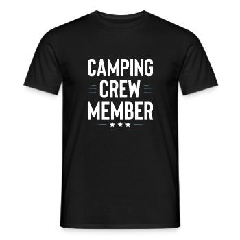 Camping Crew - Männer T-Shirt - Schwarz - Vorne - AI Model Male 178 light (178cm)