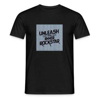 UNLEASH YOUR IINNER - Männer T-Shirt - Schwarz - Vorne - AI Model Male 178 light (178cm)