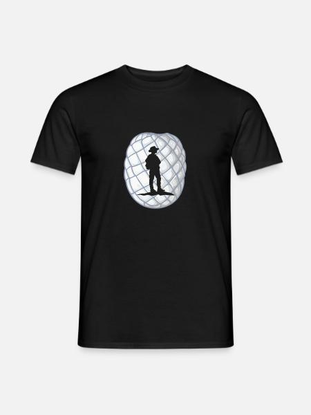 Pfadfinder Zelt Organisation - T-shirt herr - svart