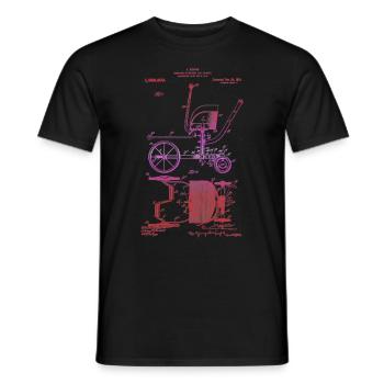 Velociped - T-shirt homme - noir - Devant - AI Model Male 178 light (178cm)