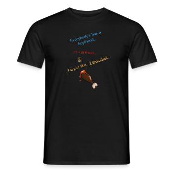 Everybody s has a boyfriend or a girlfriend... - Männer T-Shirt - Schwarz - Vorne - AI Model Male 178 light (178cm)