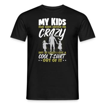 Funny Dad Joke Father's Day Daughters Kids Dad - Men's T-Shirt - black - Front - AI Model Male 178 light (178cm)