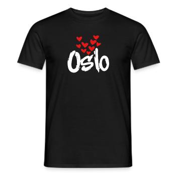 Oslo - T-shirt homme - noir - Devant - AI Model Male 178 light (178cm)