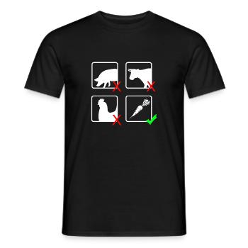 Karotte - Männer T-Shirt - Schwarz - Vorne - AI Model Male 178 light (178cm)
