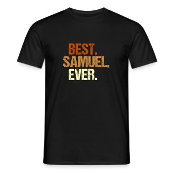 Samuel - T-shirt homme - noir - Devant - AI Model Male 178 light (178cm)