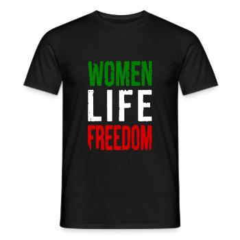 Women life freedom - T-shirt homme - noir - Devant - AI Model Male 178 light (178cm)