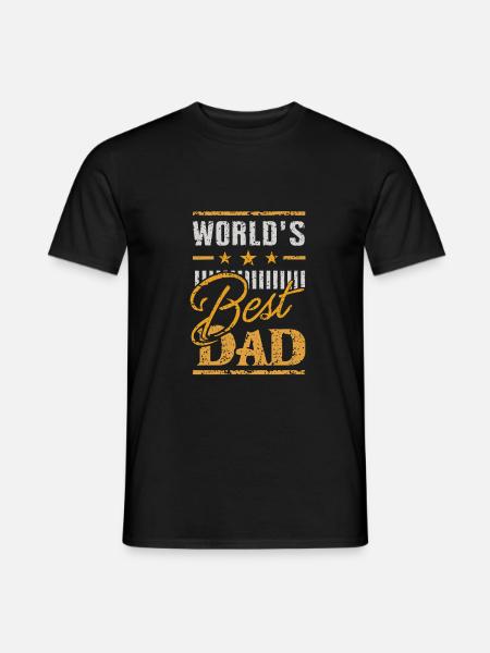 World s BEST DAD 02 V - T-shirt homme - noir