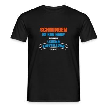 Schwingen Sportart - Männer T-Shirt - Schwarz - Vorne - AI Model Male 178 light (178cm)