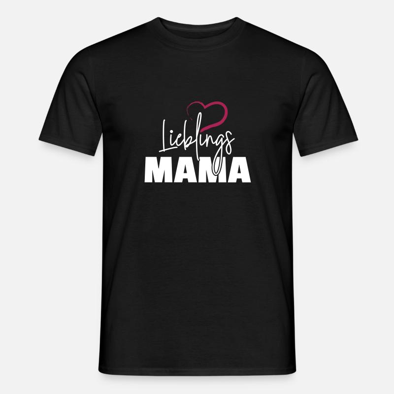 Lieblingsmama - Männer T-Shirt - Schwarz