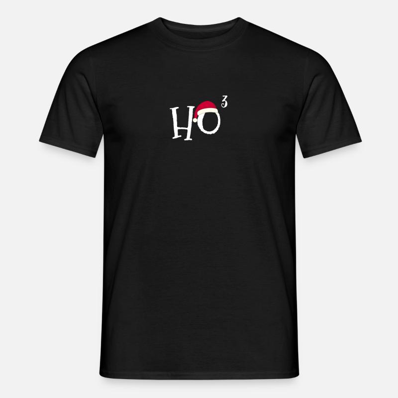 Math Nerd Hohoho Weihnachten - Männer T-Shirt - Schwarz