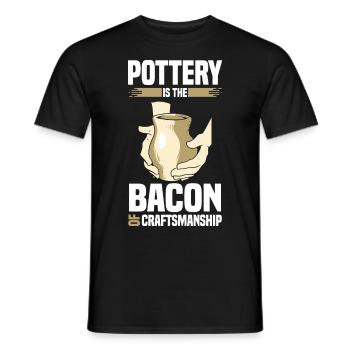 poterie | Poterie Céramique Hobby Art Cadeaux - T-shirt homme - noir - Devant - AI Model Male 178 light (178cm)