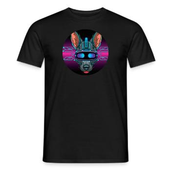 Chien élégant - T-shirt homme - noir - Devant - AI Model Male 178 light (178cm)