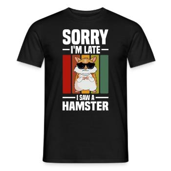 Hamster Liebhaber | Hamster Nagetiere Geschenkidee - Männer T-Shirt - Schwarz - Vorne - AI Model Male 178 light (178cm)
