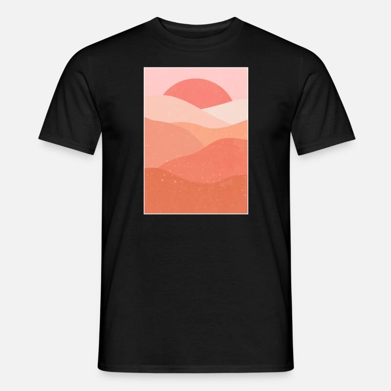 Berg-Ästhetik - Männer T-Shirt - Schwarz