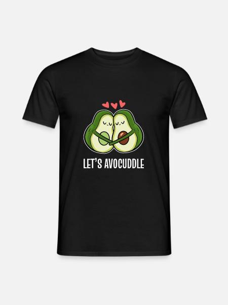Let's Avocuddle Couples and Lovers Poison - Men's T-Shirt - black