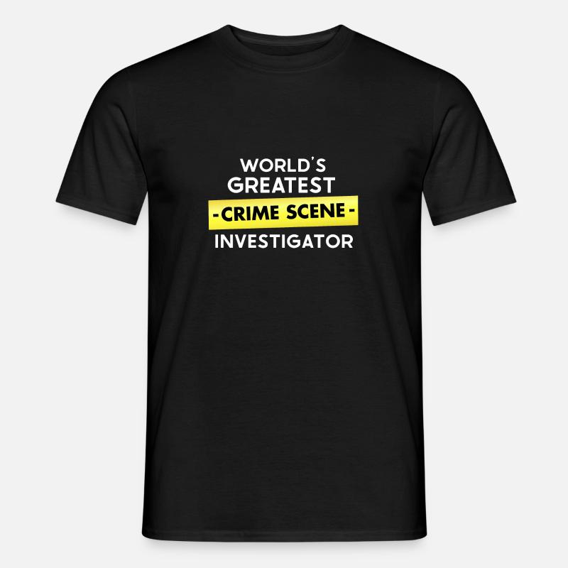 Spurensicherung - Kripo Polizei Kriminaltechnik - Männer T-Shirt - Schwarz