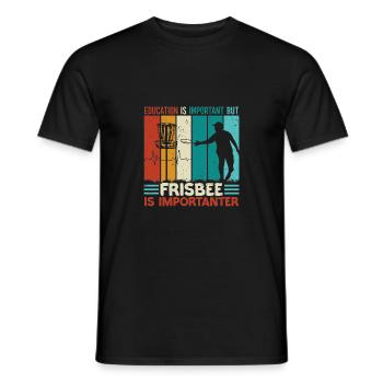 Disc Golf Player Frisbee Player - T-shirt homme - noir - Devant - AI Model Male 178 light (178cm)