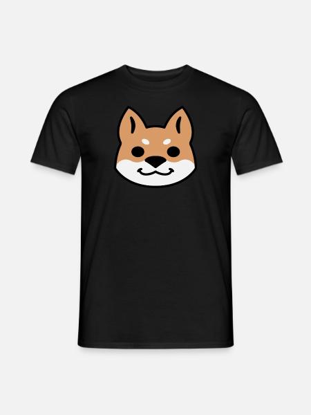 Husky sibérien masqué rouge clair - T-shirt homme - noir