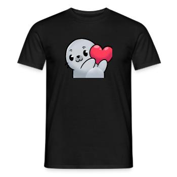 MuggelRobbeLykiepTwitchHeart - Männer T-Shirt - Schwarz - Vorne - AI Model Male 178 light (178cm)