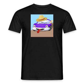 Freddie the car - Men's T-Shirt - black - Front - AI Model Male 178 light (178cm)