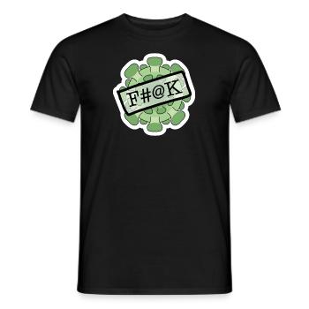 Fuck Corona - FCK Coronavirus - T-shirt homme - noir - Devant - AI Model Male 178 light (178cm)