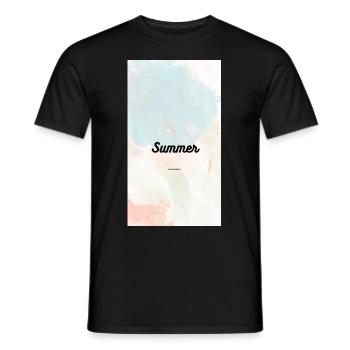 Summer - Männer T-Shirt - Schwarz - Vorne - AI Model Male 178 light (178cm)