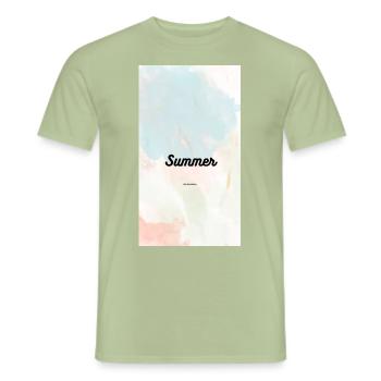 Summer - Männer T-Shirt - Sage - Vorne - AI Model Male 178 light (178cm)