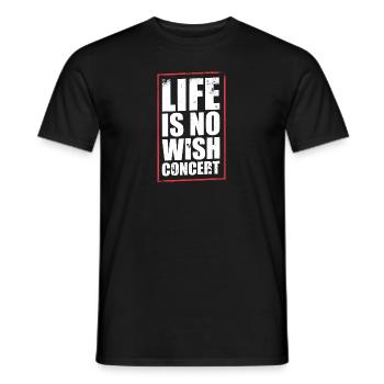 Denglish saying - Men's T-Shirt - black - Front - AI Model Male 178 light (178cm)