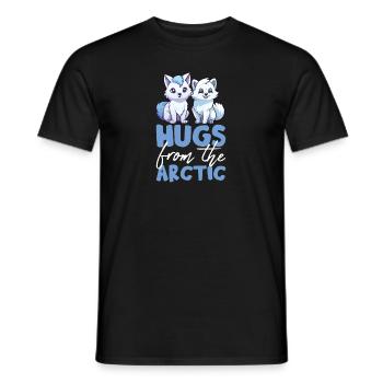 Polar Fox Ice Fox Arctic Fox - Men's T-Shirt - black - Front - AI Model Male 178 light (178cm)