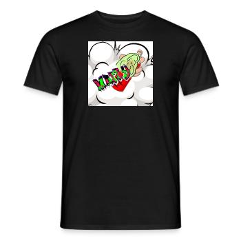 Spray Matty... - T-shirt homme - noir - Devant - AI Model Male 178 light (178cm)