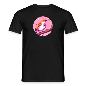 Spring Awakening Bird - Men's T-Shirt - black - Front - AI Model Male 178 light (178cm)