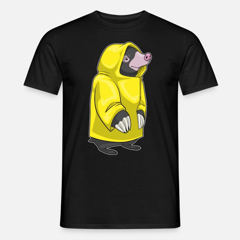 Maulwurf Regen Regenjacke - Männer T-Shirt - Schwarz